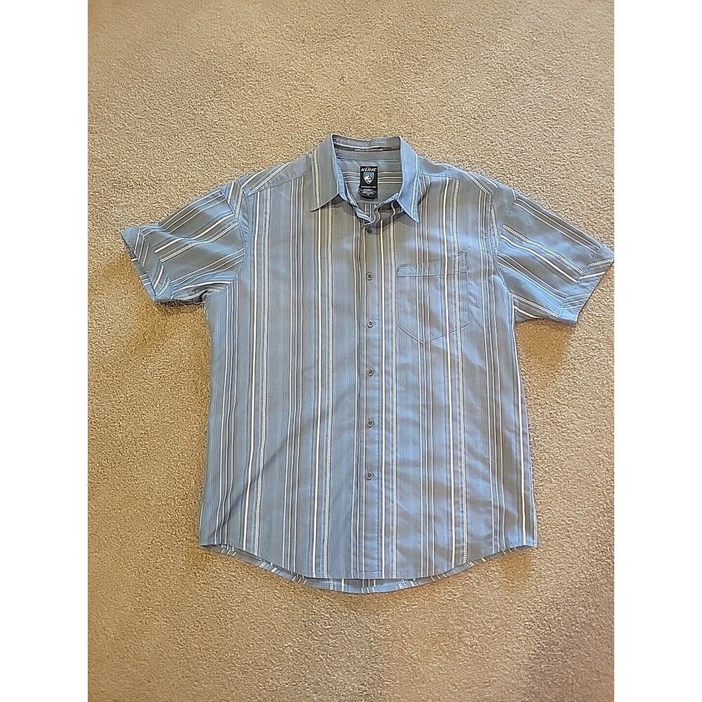 Kuhl Shirt Mens Medium Suncel Hike Camp Travel Beach Vacation Lightweight